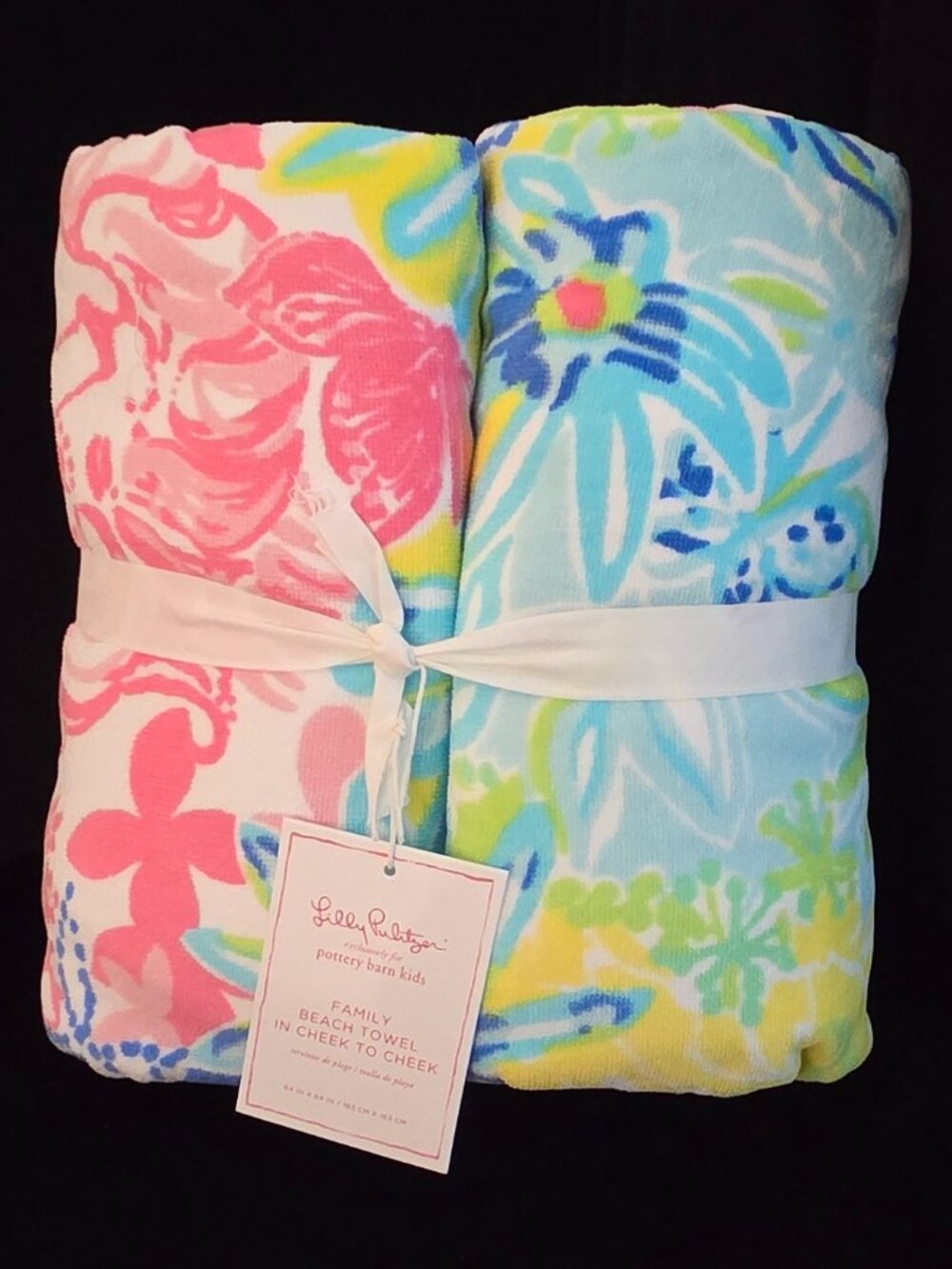 NWT Lilly Pulitzer UPF 50+ Family Beach Towel 64”